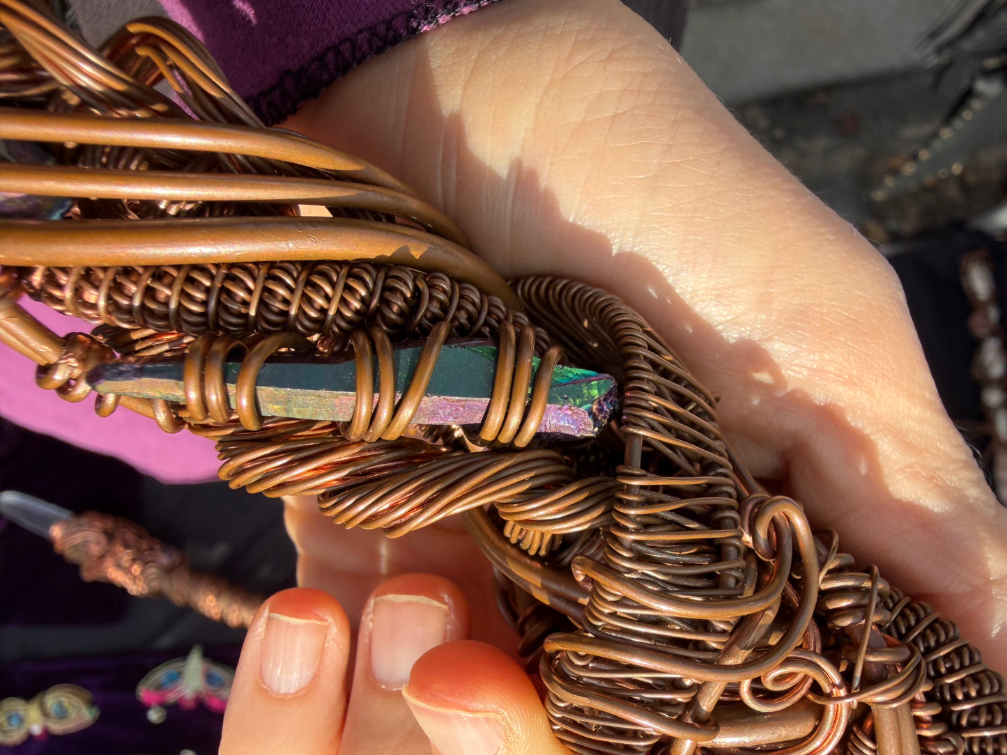 🐍 Kundalini Awakening Lemurian Crystal and gem Wand