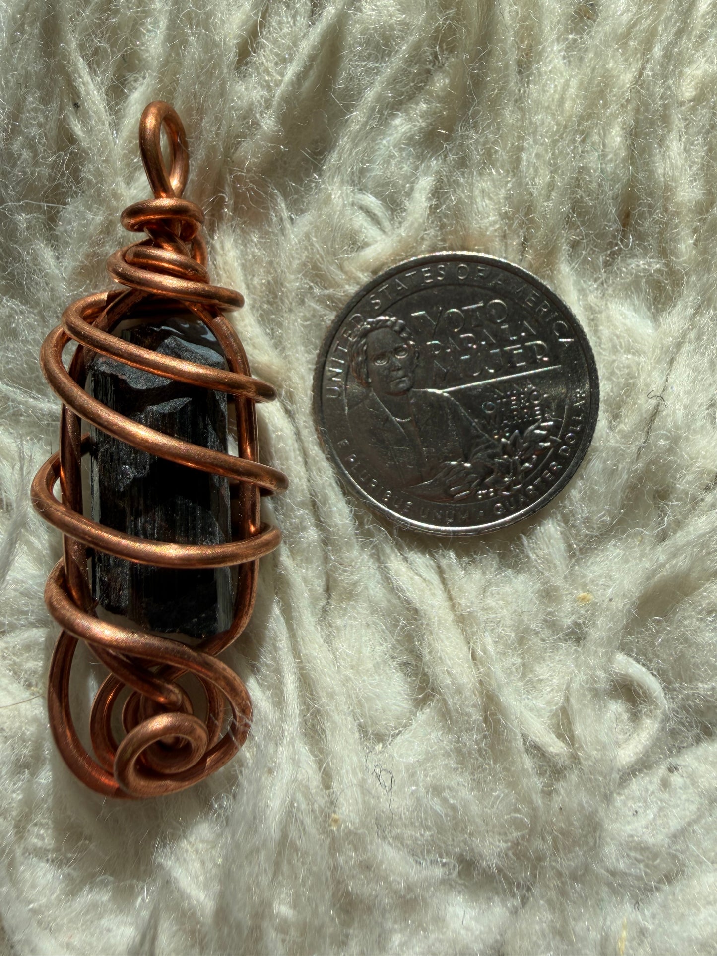 Black tourmaline Grounded Guardian Talisman