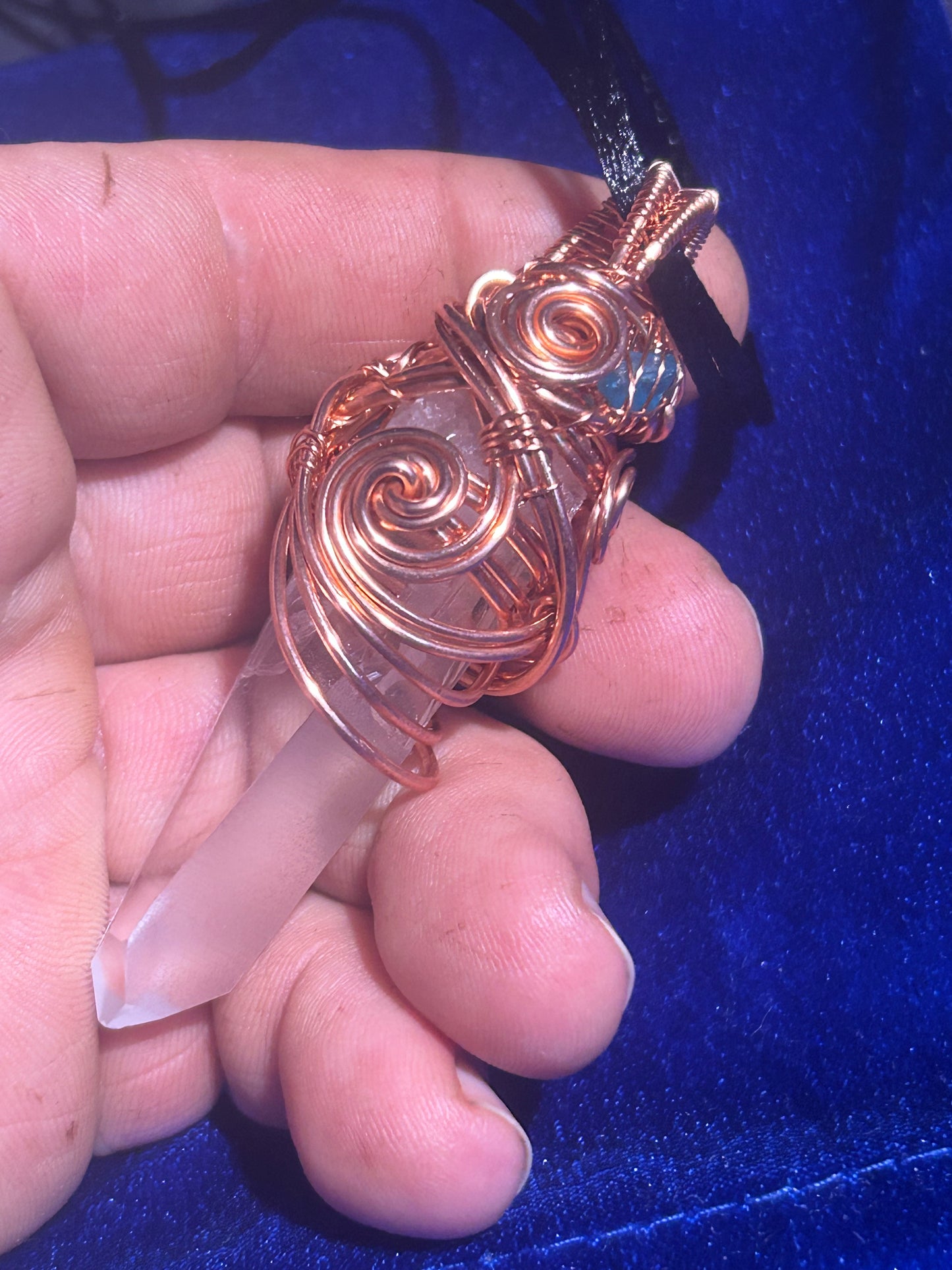 Lemurian quartz wrap