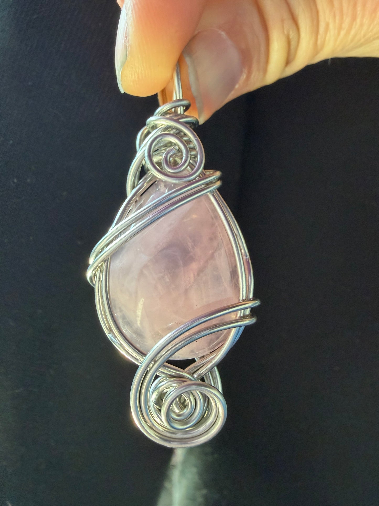 Lunar Rose Quartz Talisman