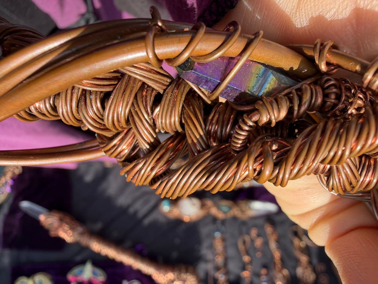 🐍 Kundalini Awakening Lemurian Crystal and gem Wand