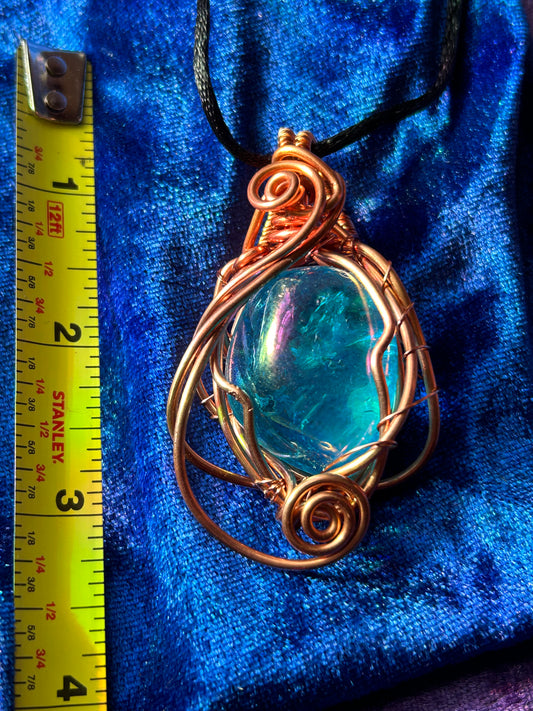 Aqua aura quartz