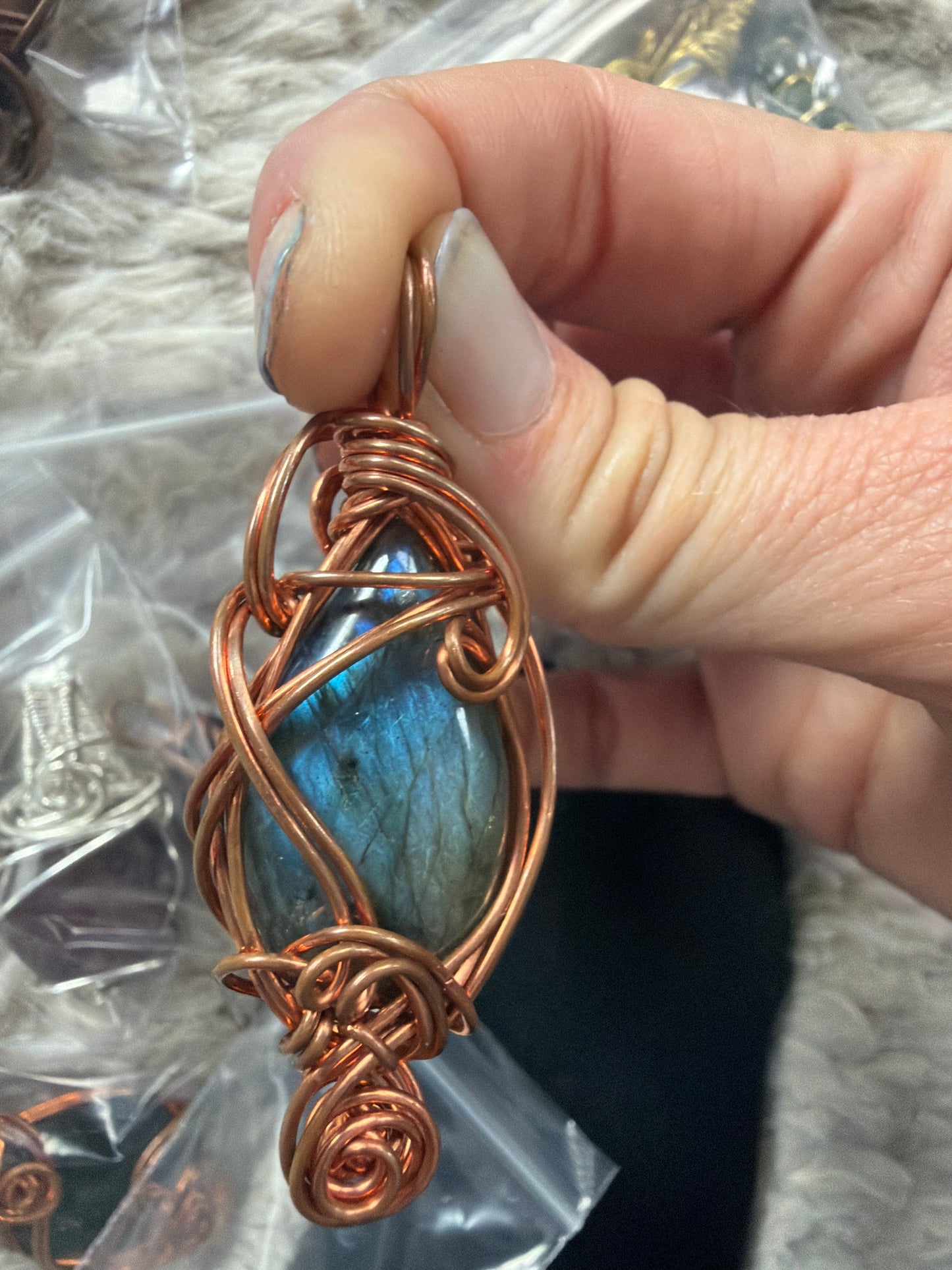 Labradorite copper necklace Bringer of Light