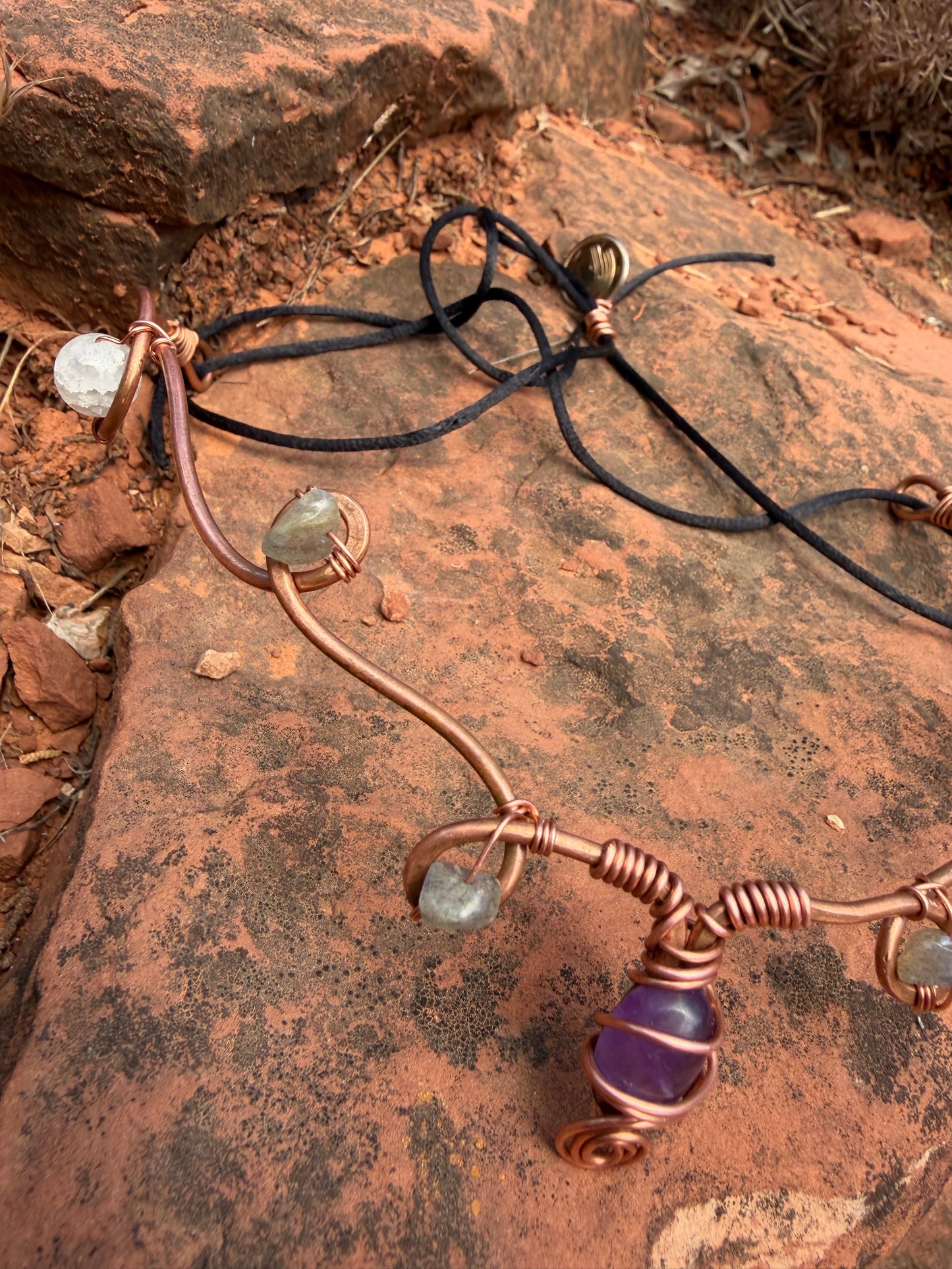 Violet flame, copper, amethyst crown ￼