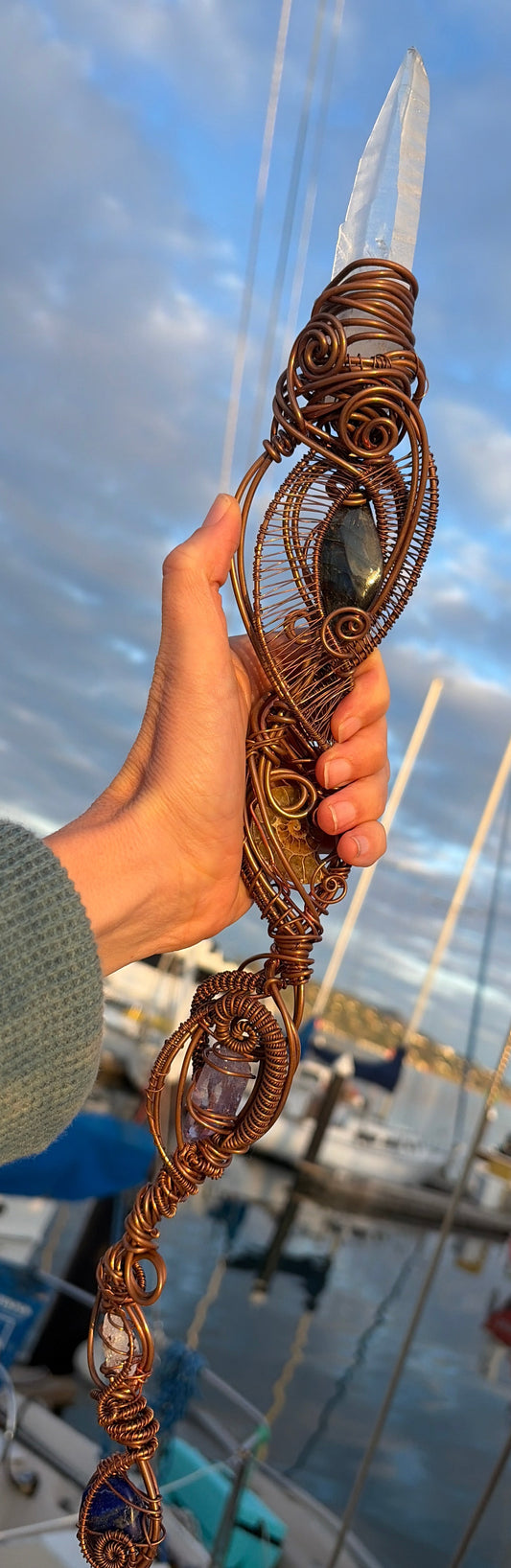 Lumerian DNA 🧬 Crystaline gemstone infused ￼Activation wand