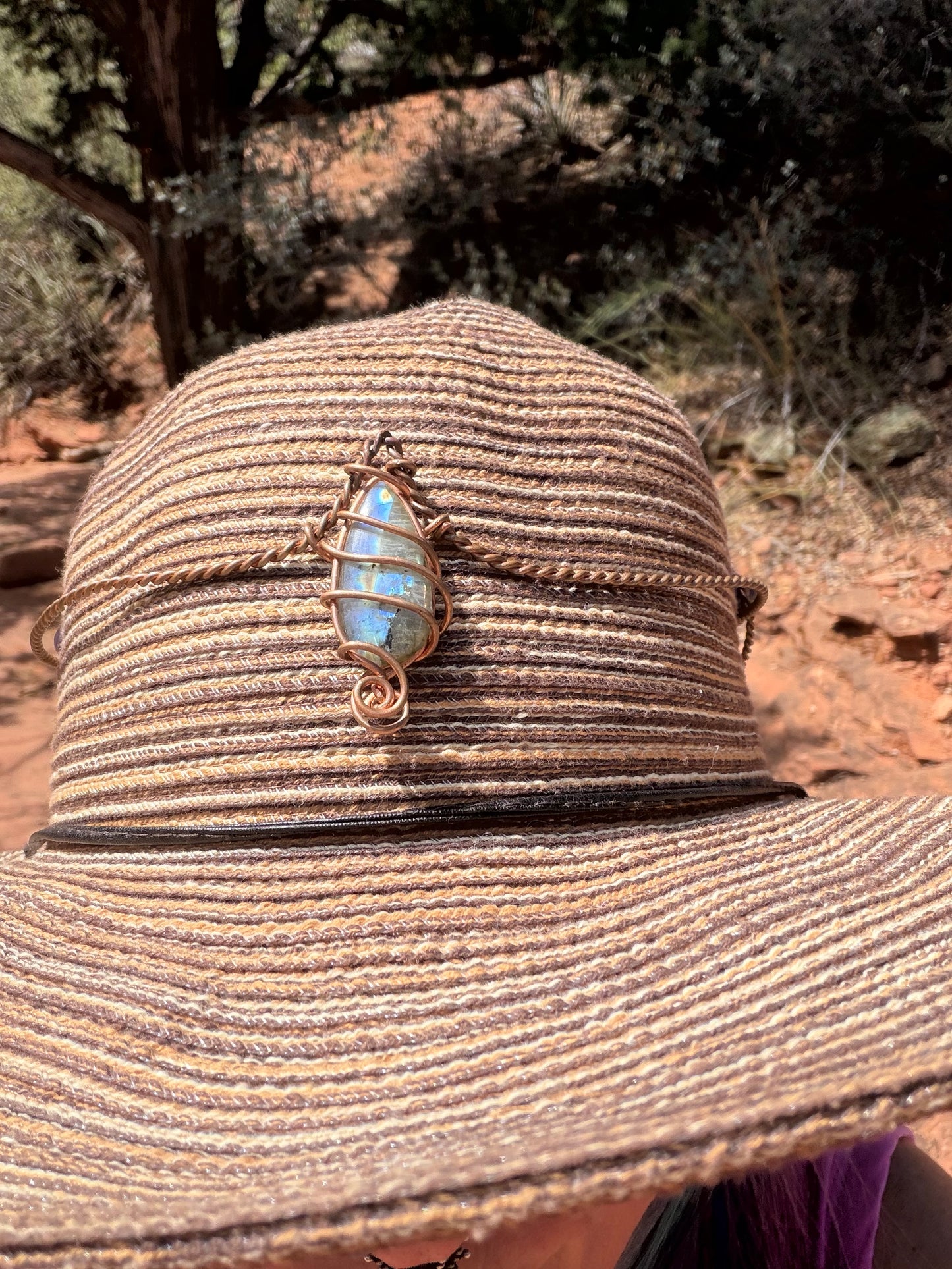 Copper Cupid length labradorite crown