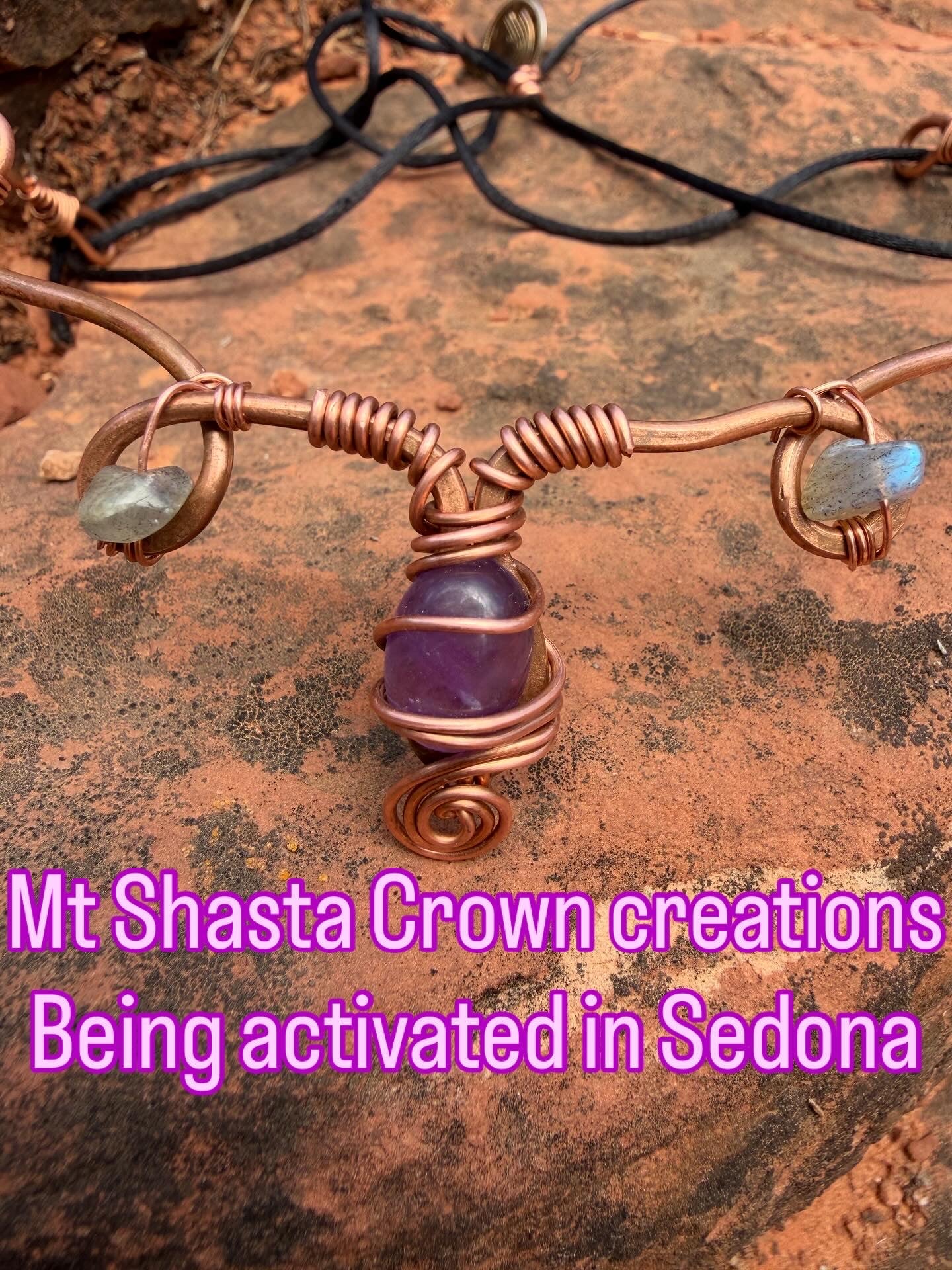 Violet flame, copper, amethyst crown ￼