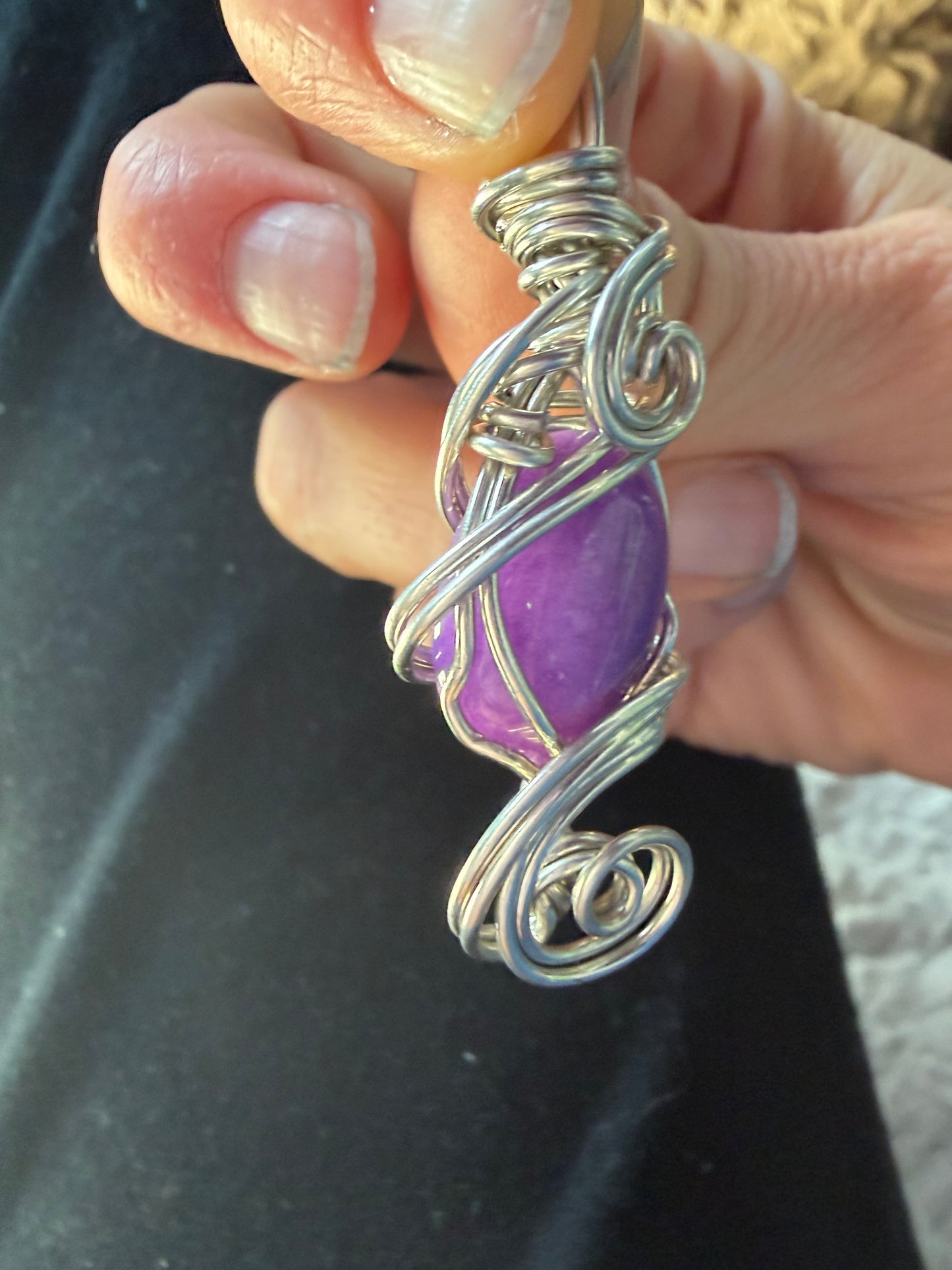 Sugilite Spiral of Serenity Pendant