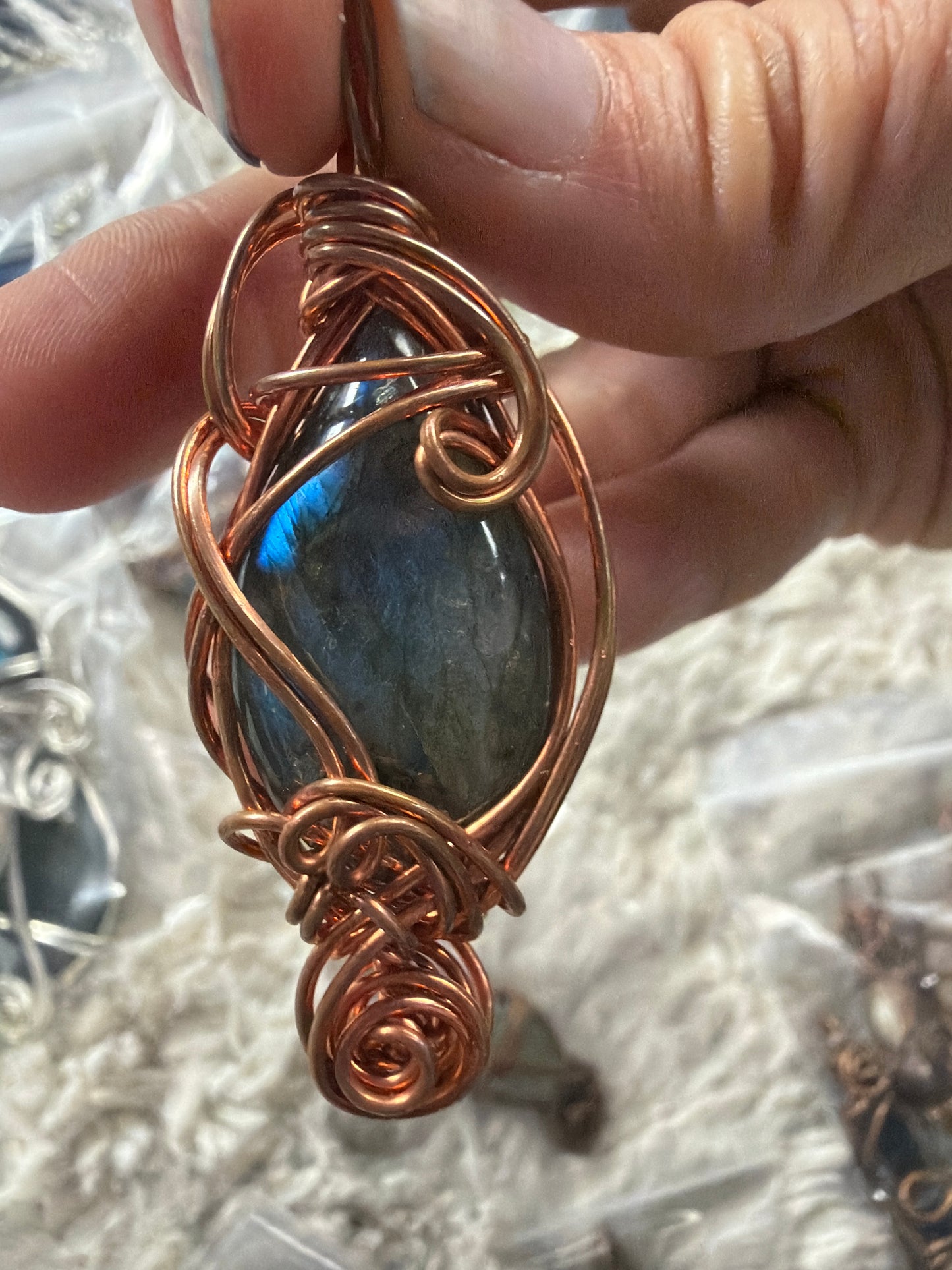 Labradorite copper necklace Bringer of Light