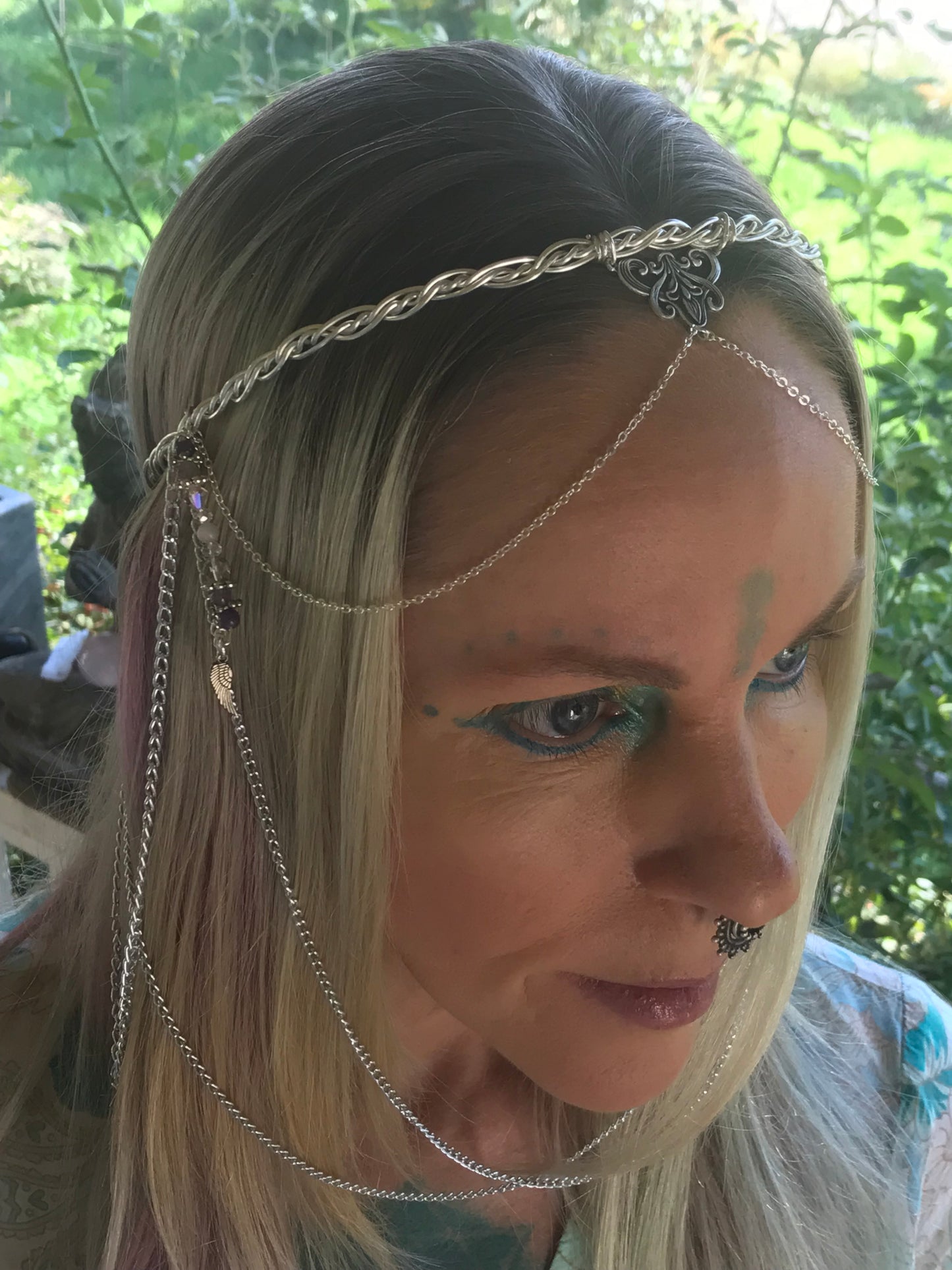 Celestial chain headpiece