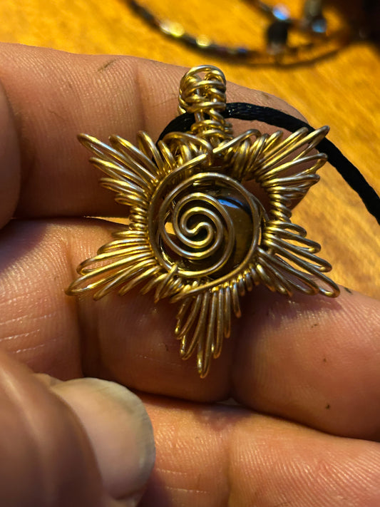 Golden sunshine pendant