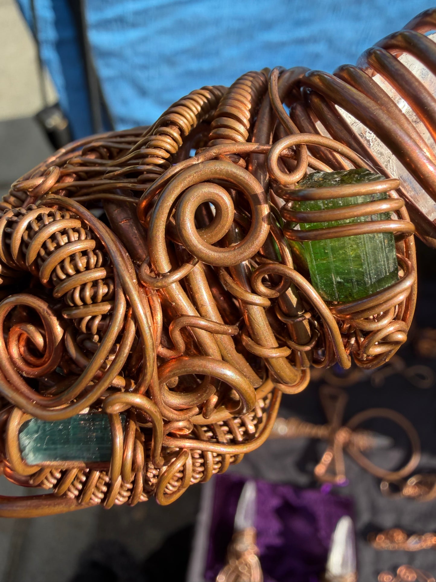 🐍 Kundalini Awakening Lemurian Crystal and gem Wand