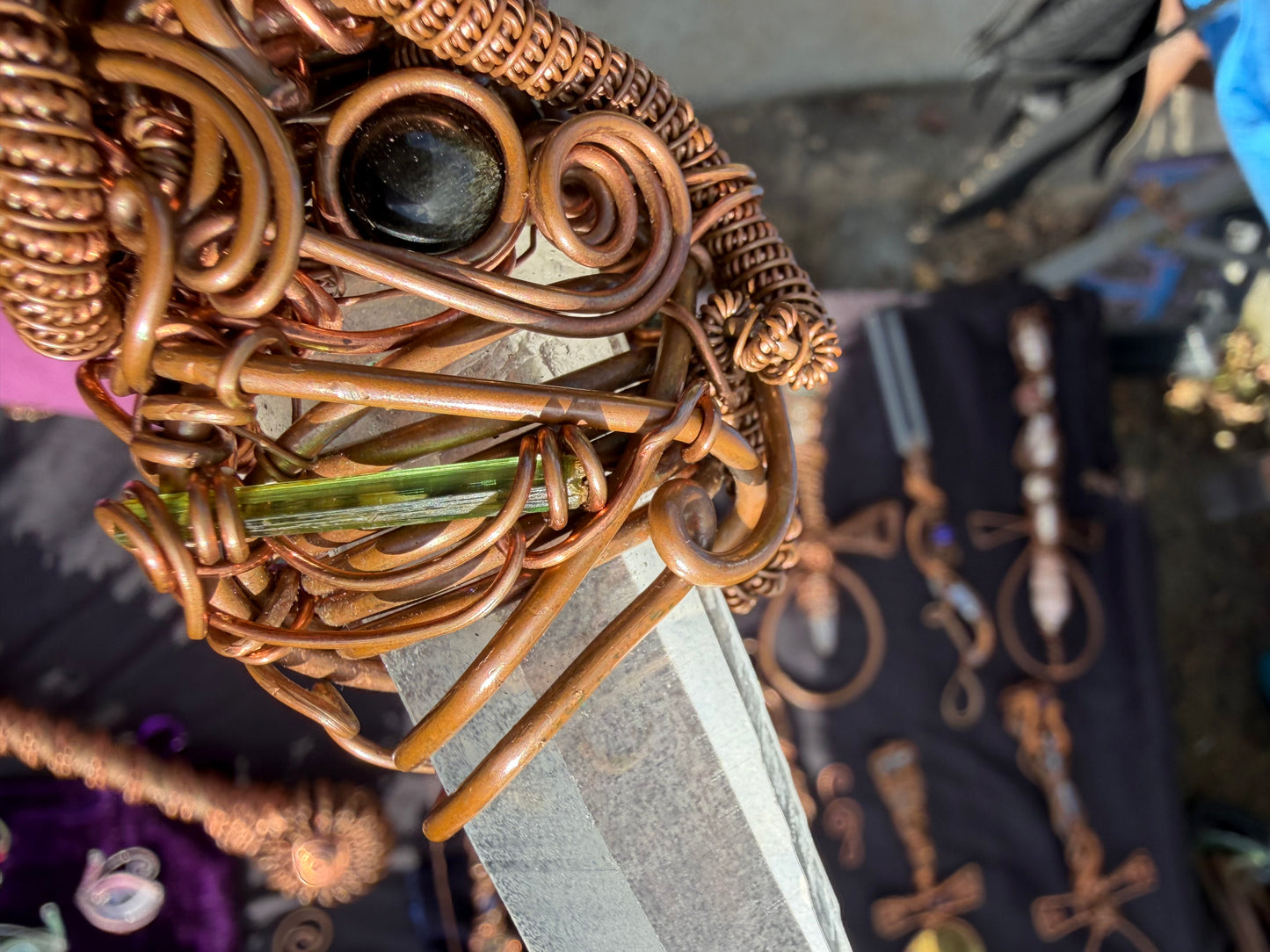 🐍 Kundalini Awakening Lemurian Crystal and gem Wand