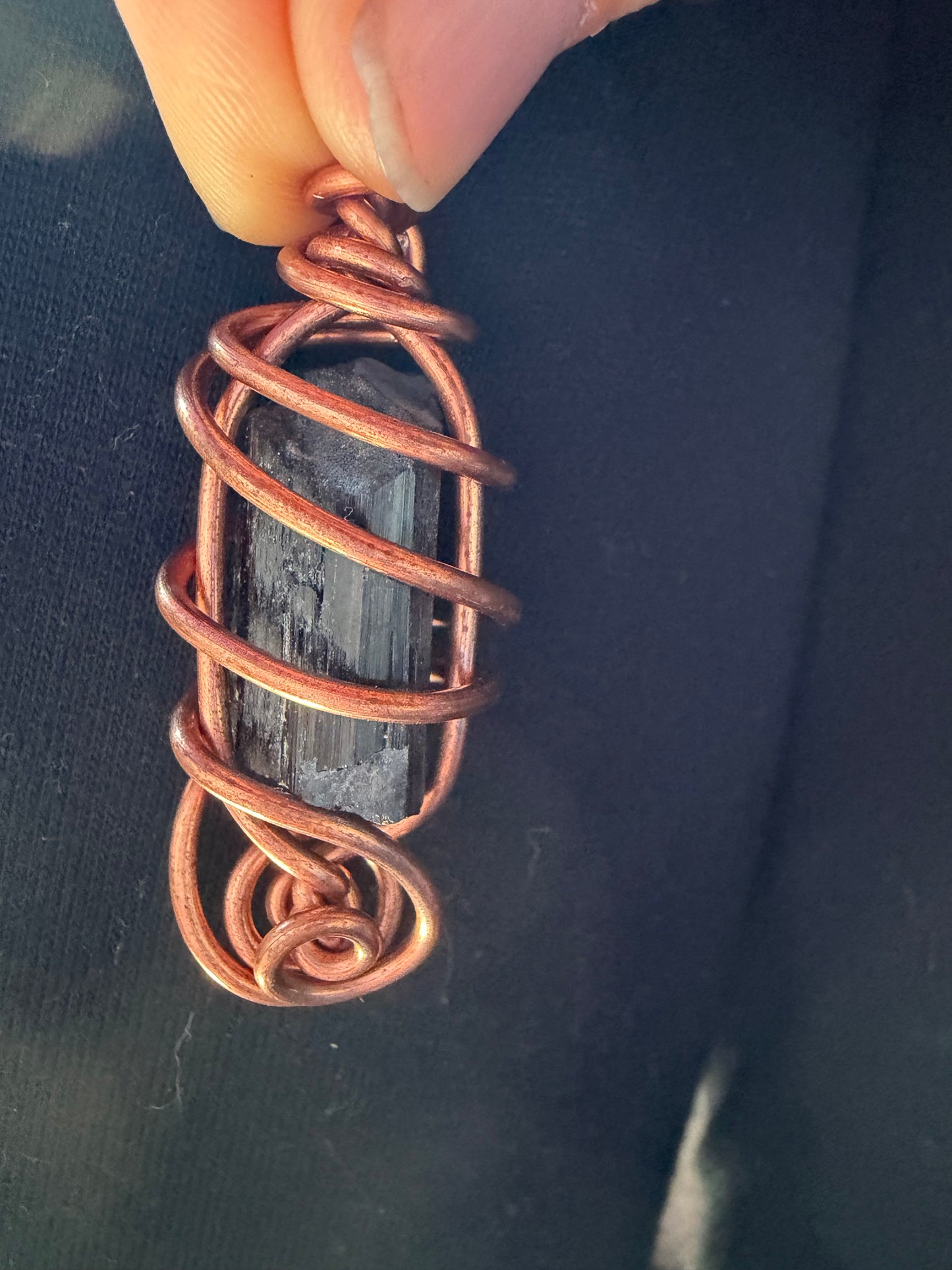 Black tourmaline Grounded Guardian Talisman