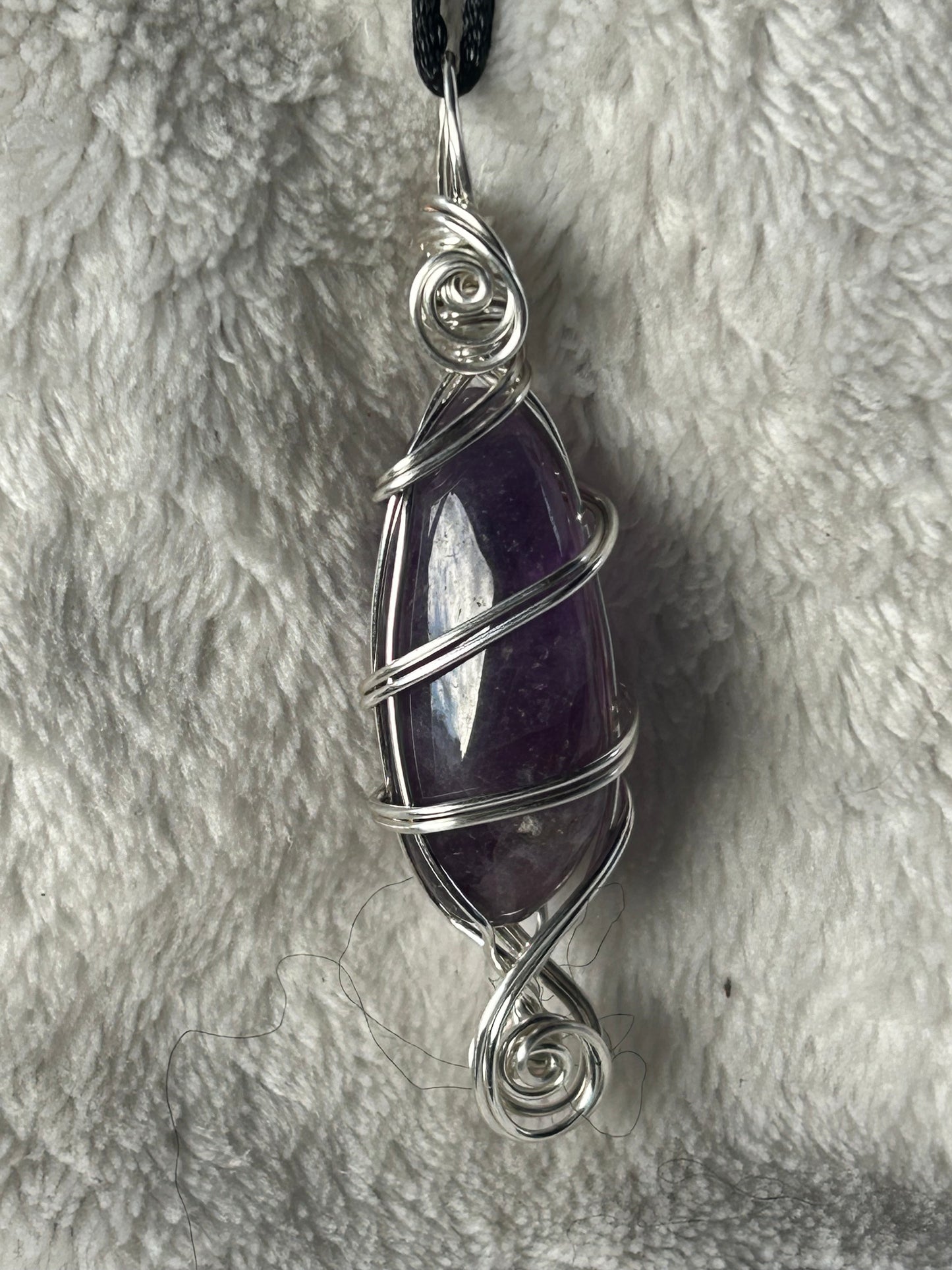 Purple magic amethyst pendant