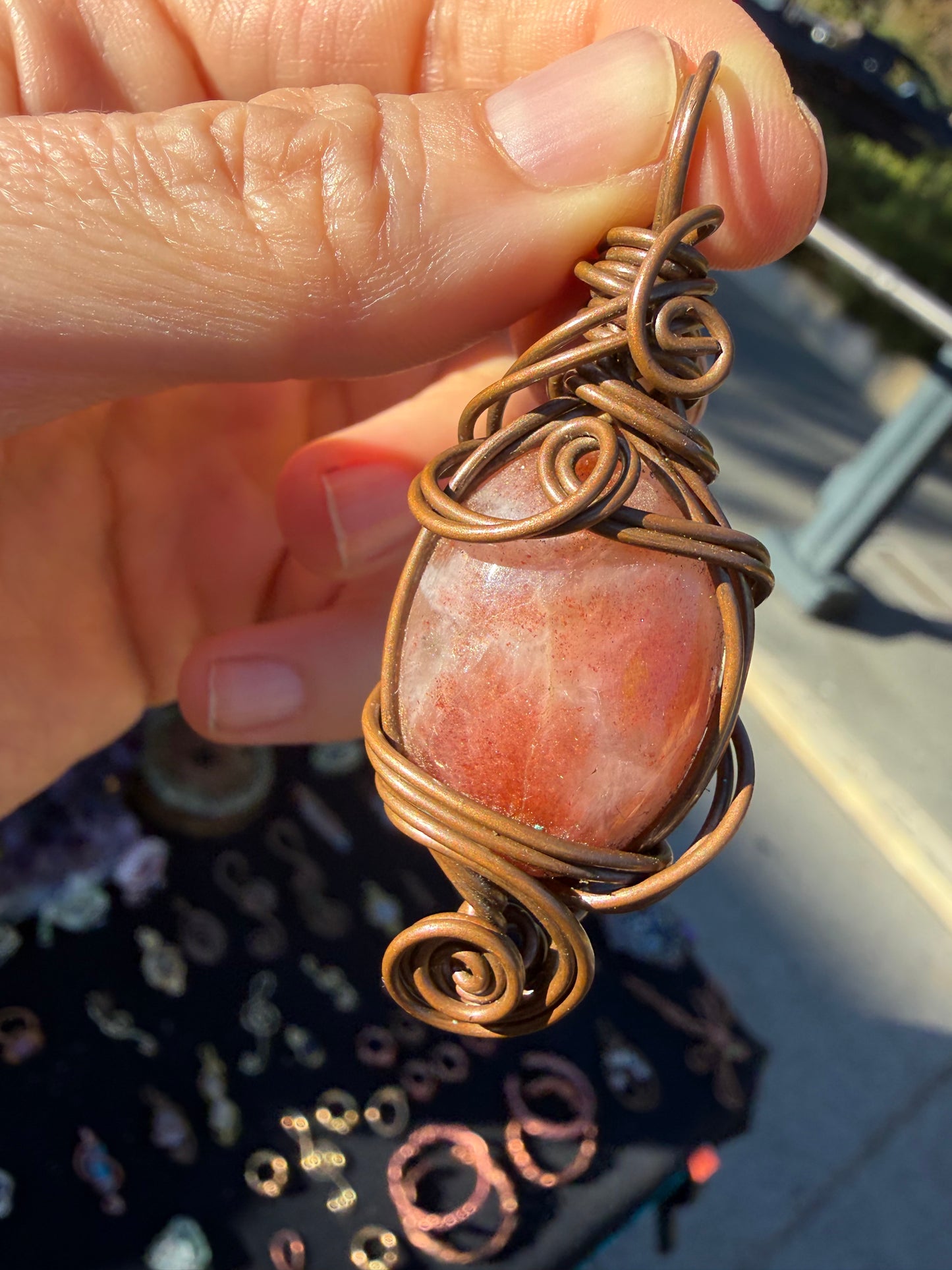 ☀️🔥 The Solar Heart Sunstone Pendant
