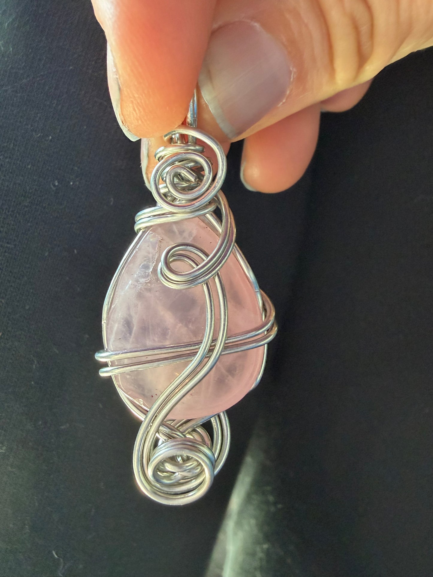 Lunar Rose Quartz Talisman