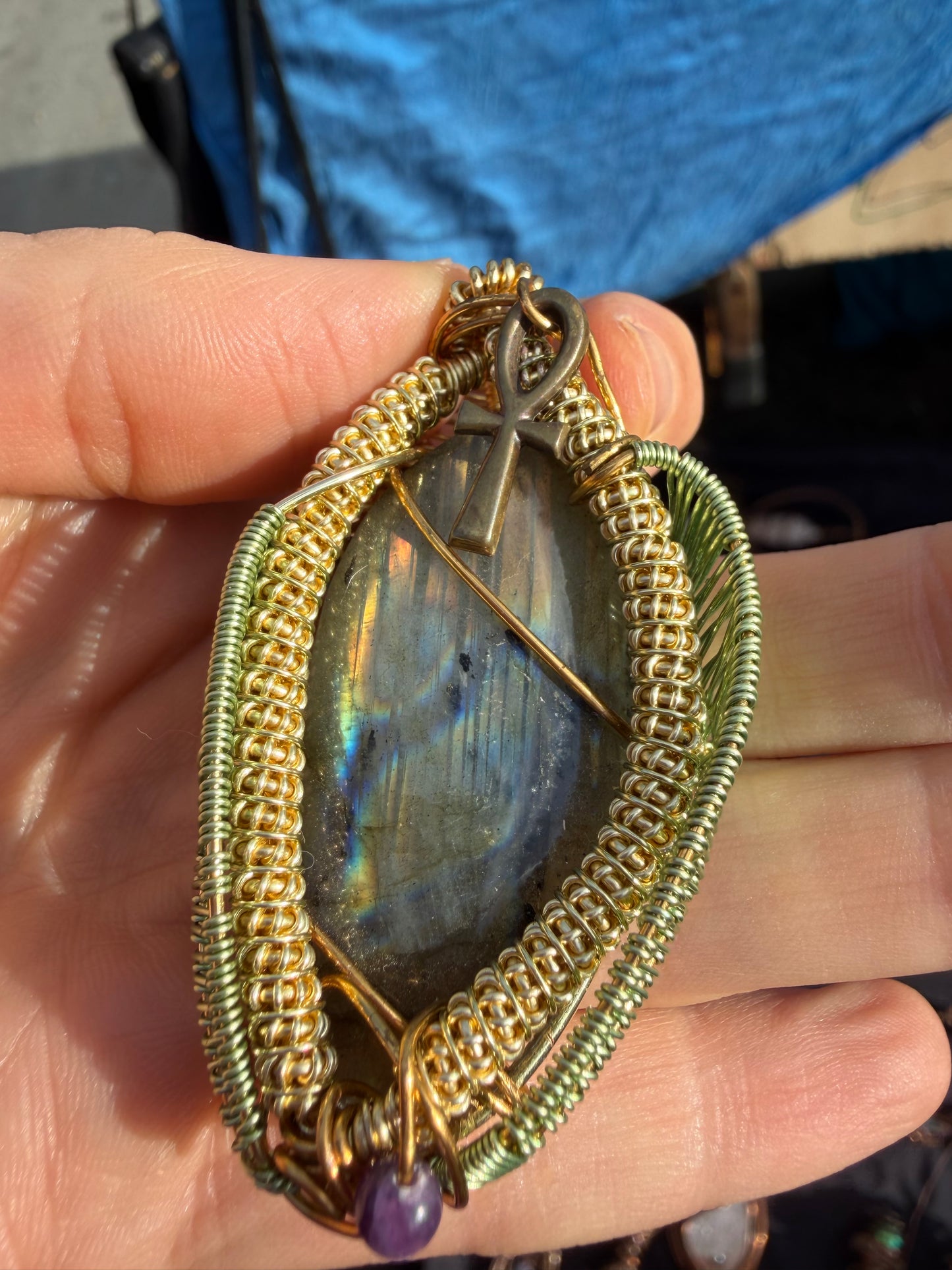 Aurora of eternal life-Labradorite necklace
