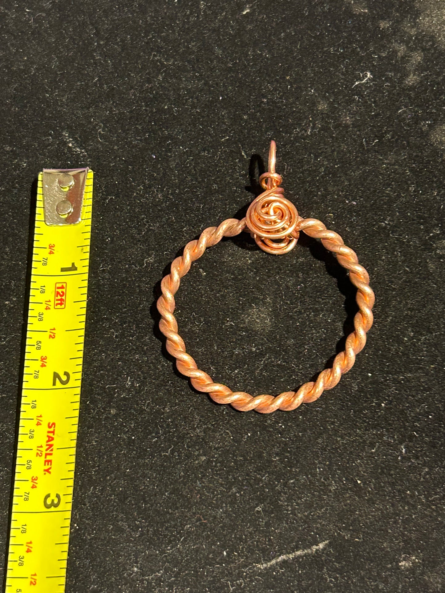 Tensor ring copper pendant cell phone addition