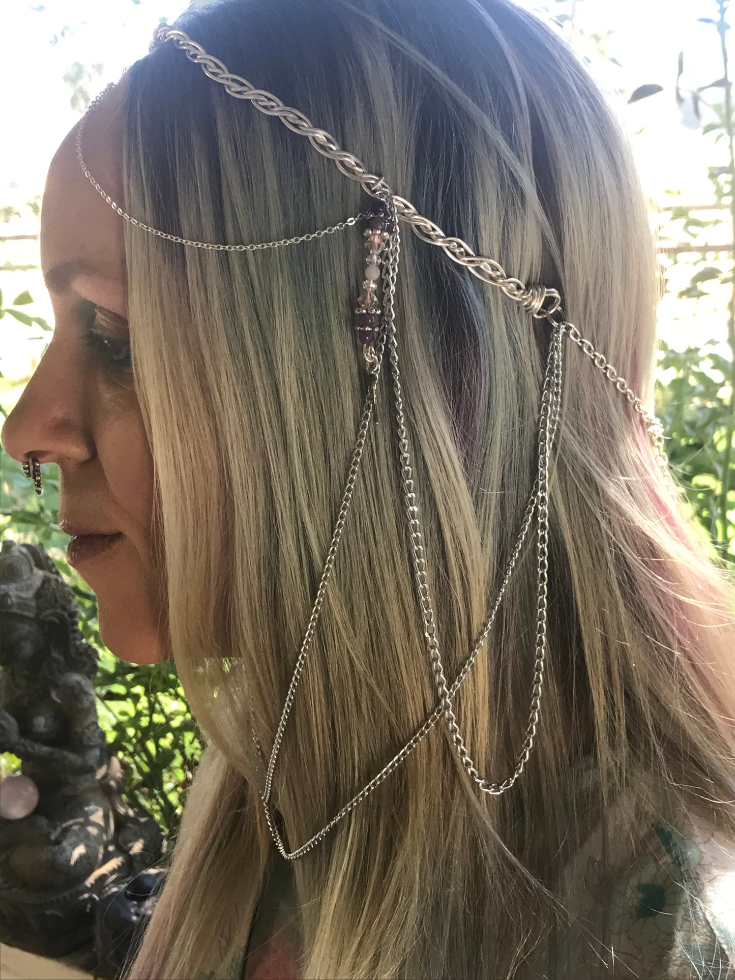 Celestial chain headpiece