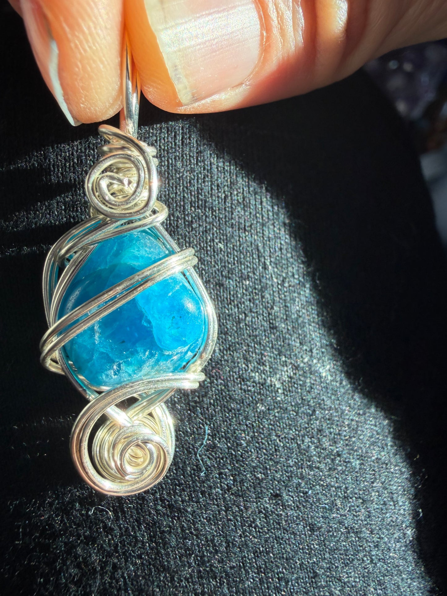 Ocean blue clarity pendant