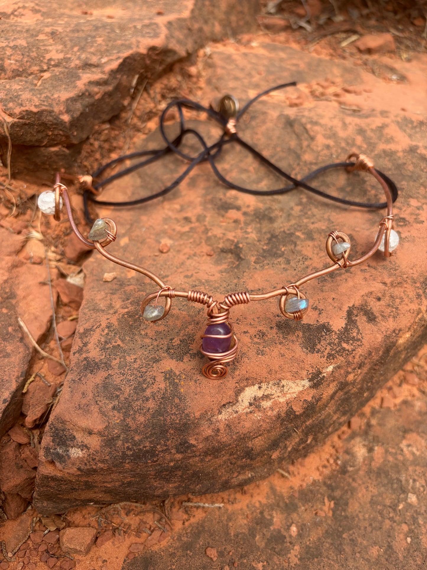 Violet flame, copper, amethyst crown ￼