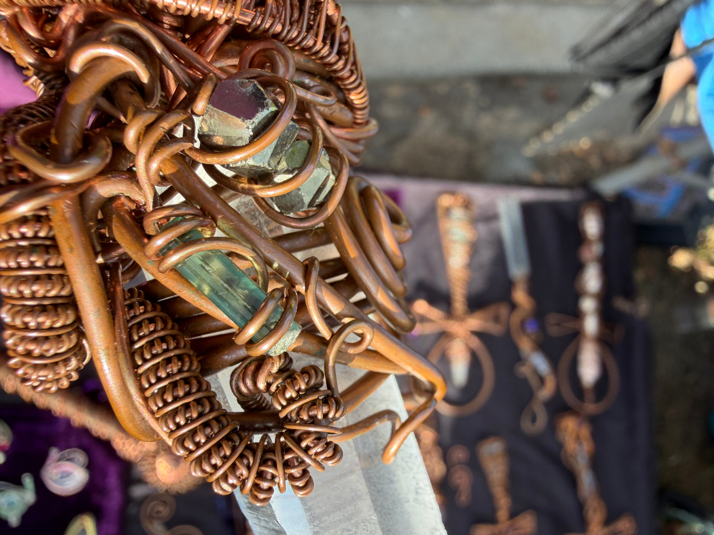 🐍 Kundalini Awakening Lemurian Crystal and gem Wand