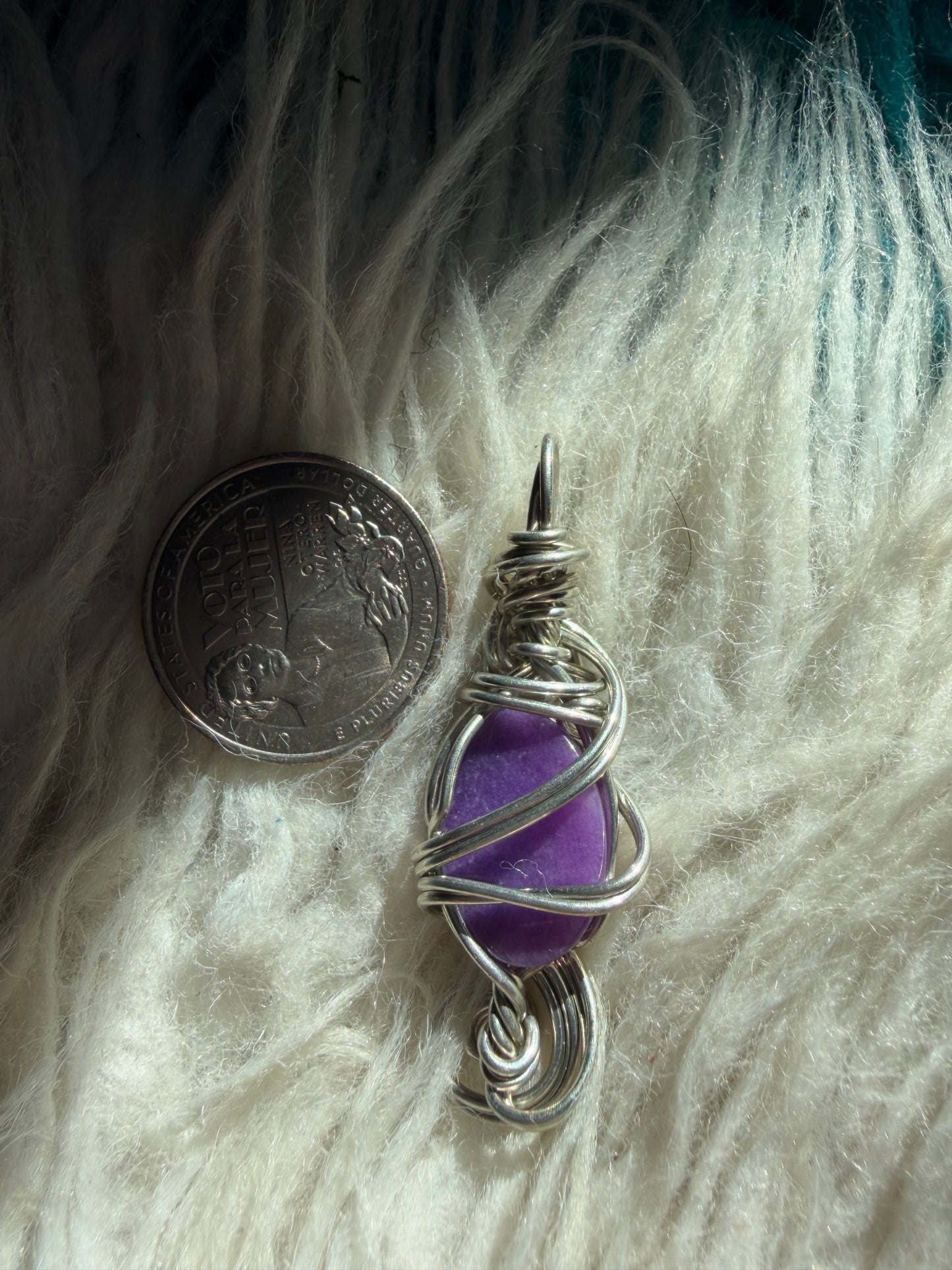 Sugilite Spiral of Serenity Pendant