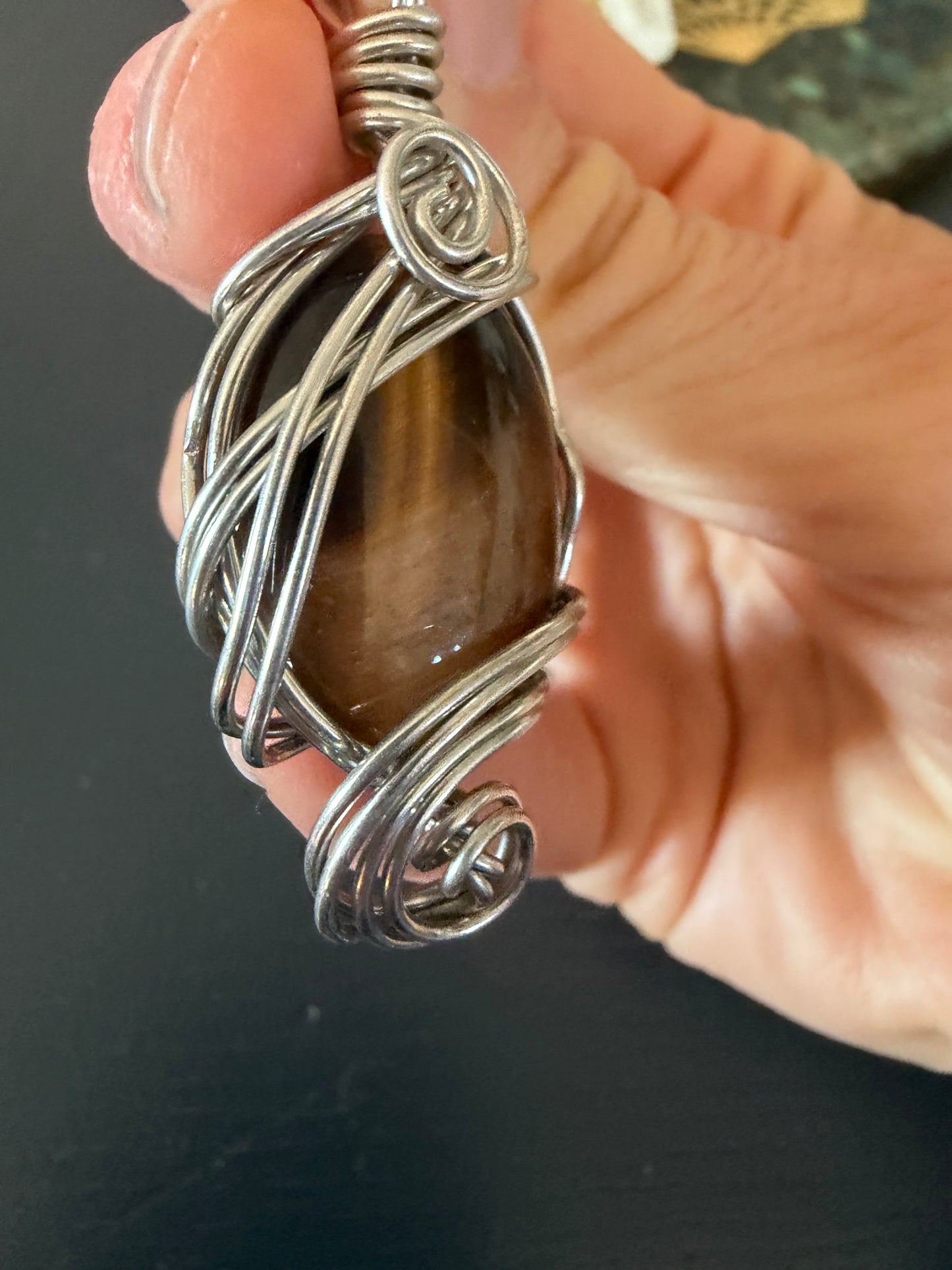 Tigers Eye Flow Pendant