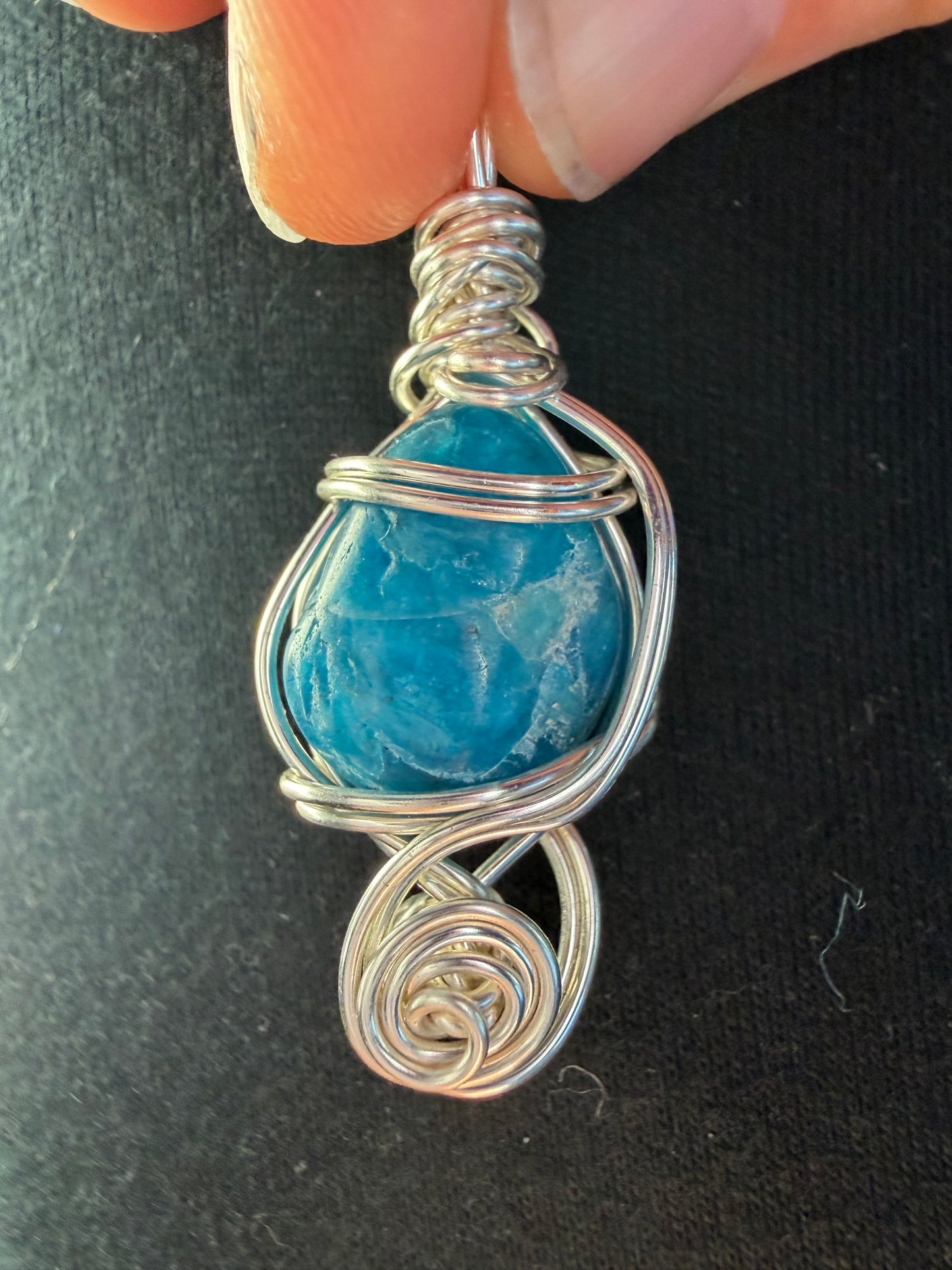 Ocean blue clarity pendant