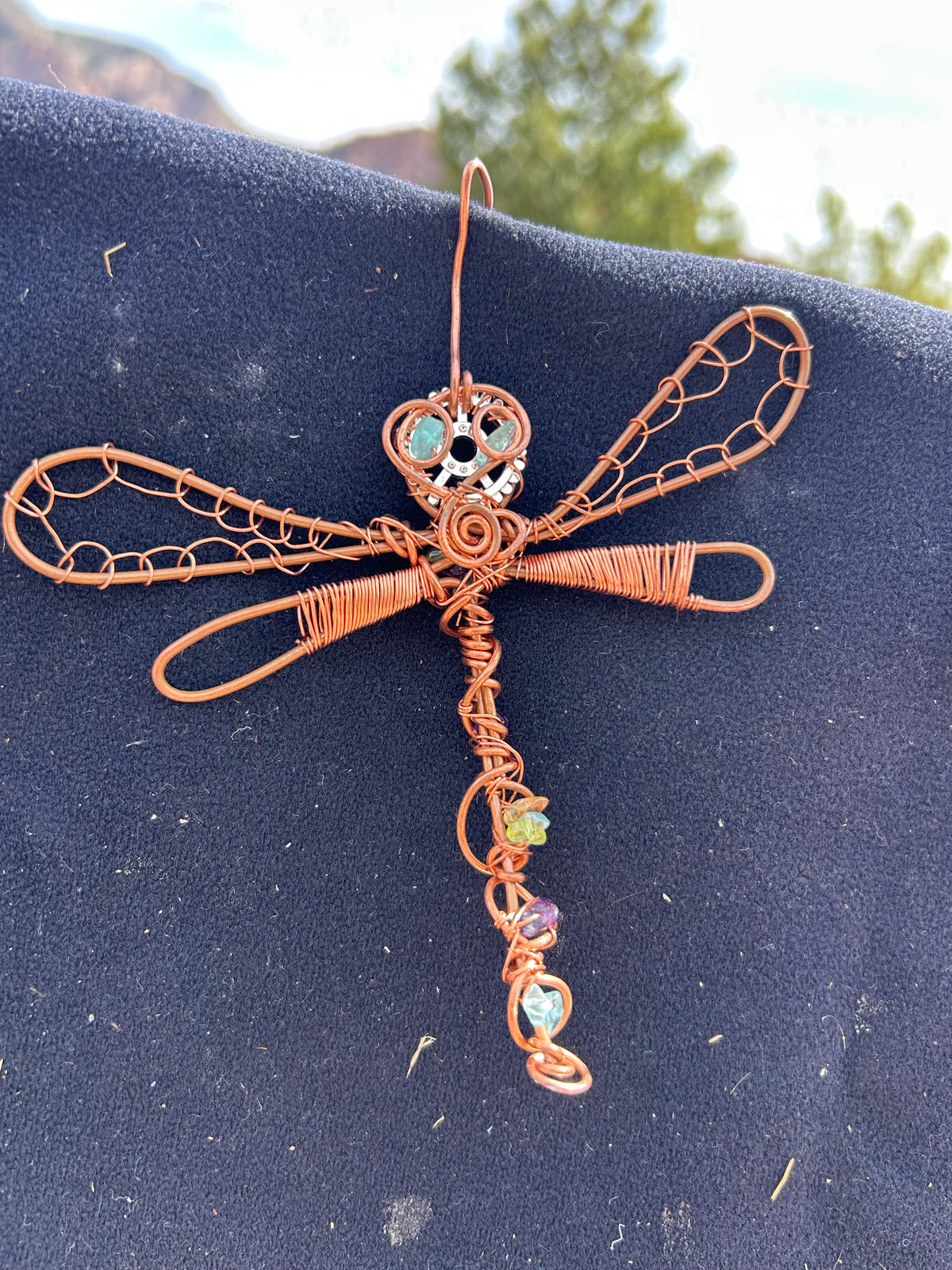 Dragonfly copper wall art