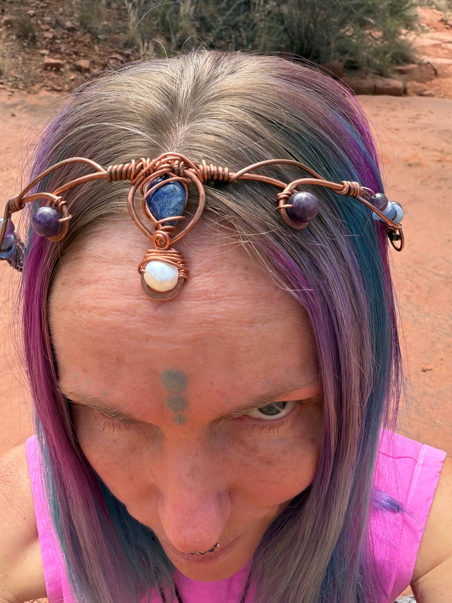 Lumerian copper crown