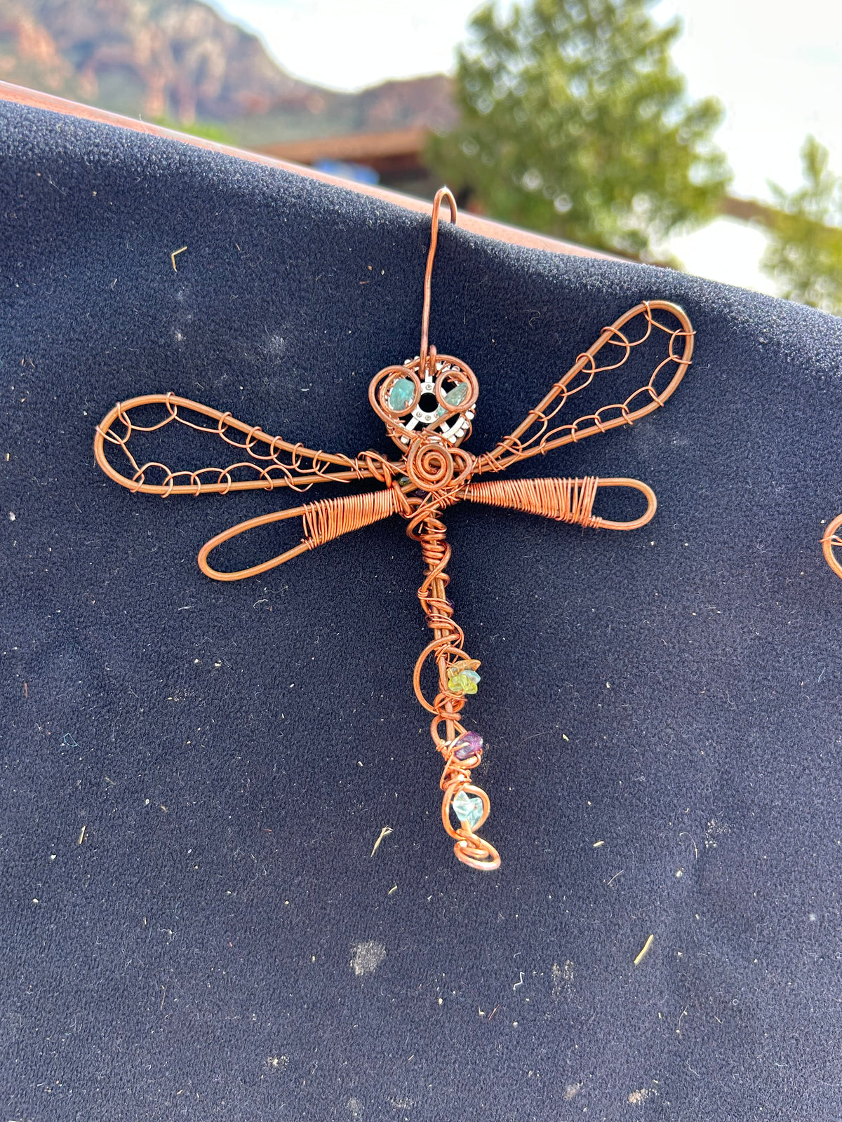 Dragonfly copper wall art